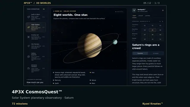 Frame from the CosmosQuest development showcase
