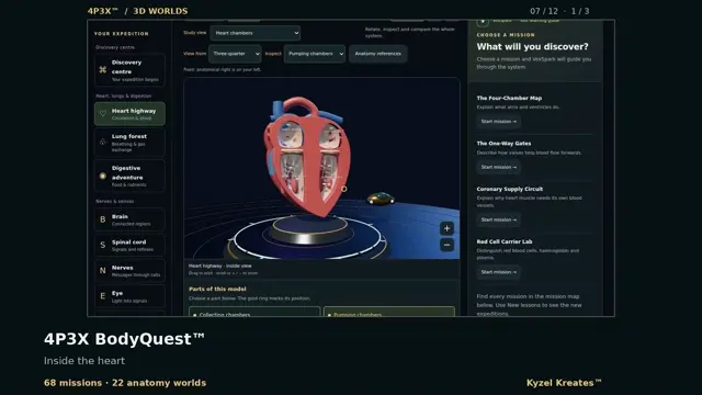 Frame from the BodyQuest development showcase
